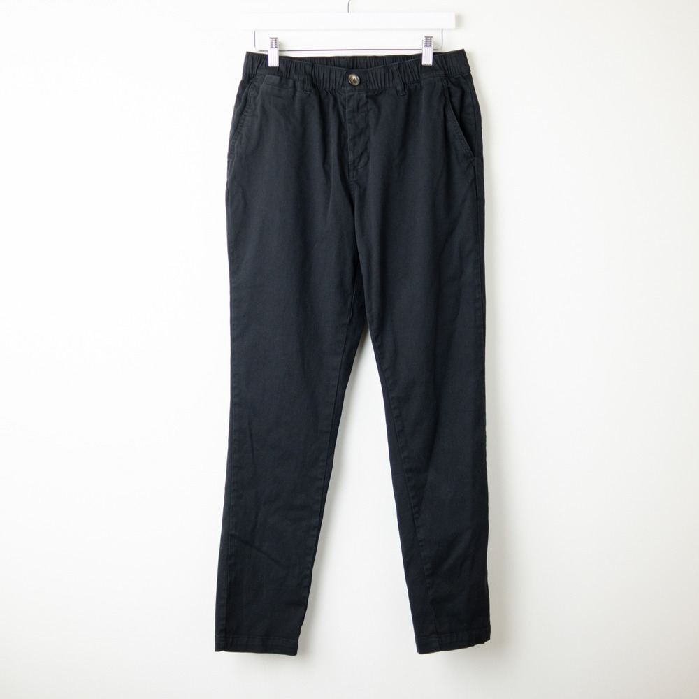 Cove USA Pants Mens 30 Black Stretch Chino Elastic Straight Casual Streetwear